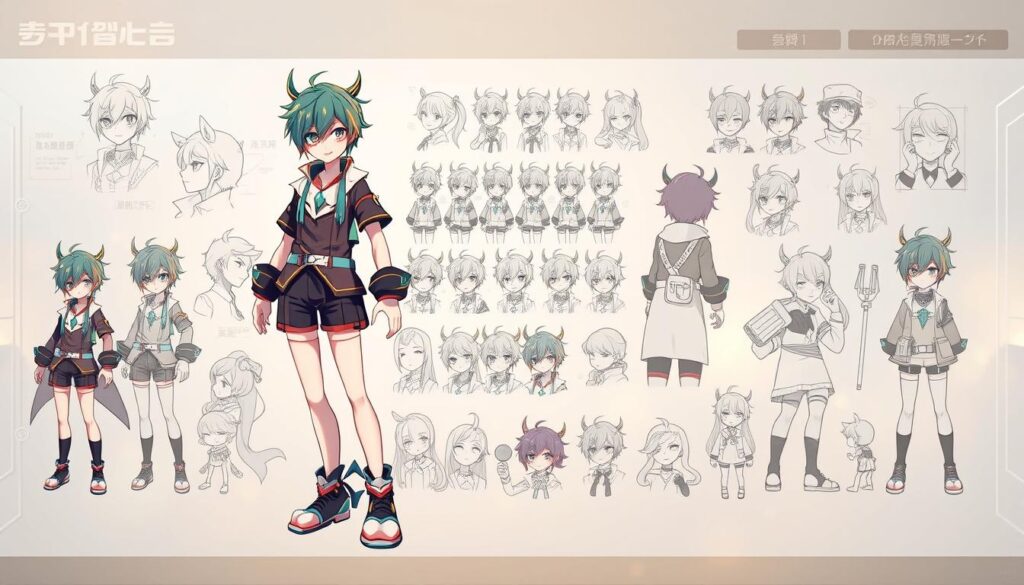 キャラクターデザイン設定資料