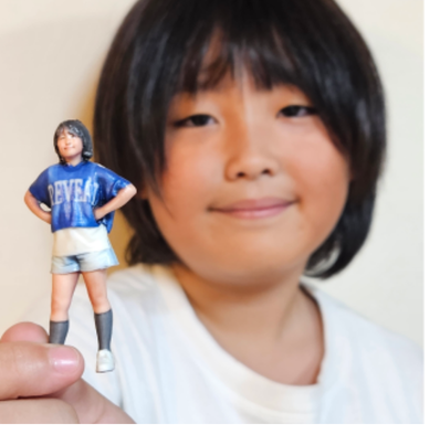 3Dフィギュア制作事例 - 七五三の記念フィギュア
